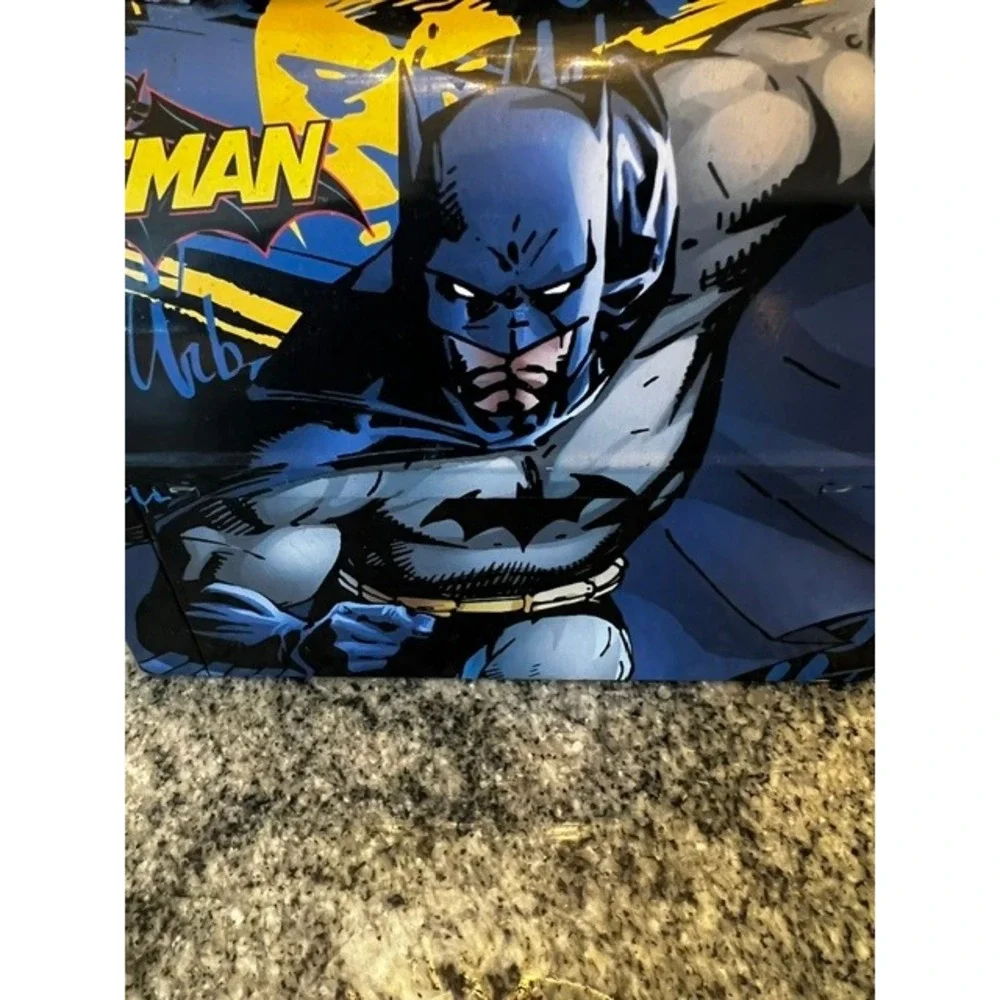 The Tin Box Company Batman Lunch Box Kids OS Blue Dark Knight Metal Tin 2004